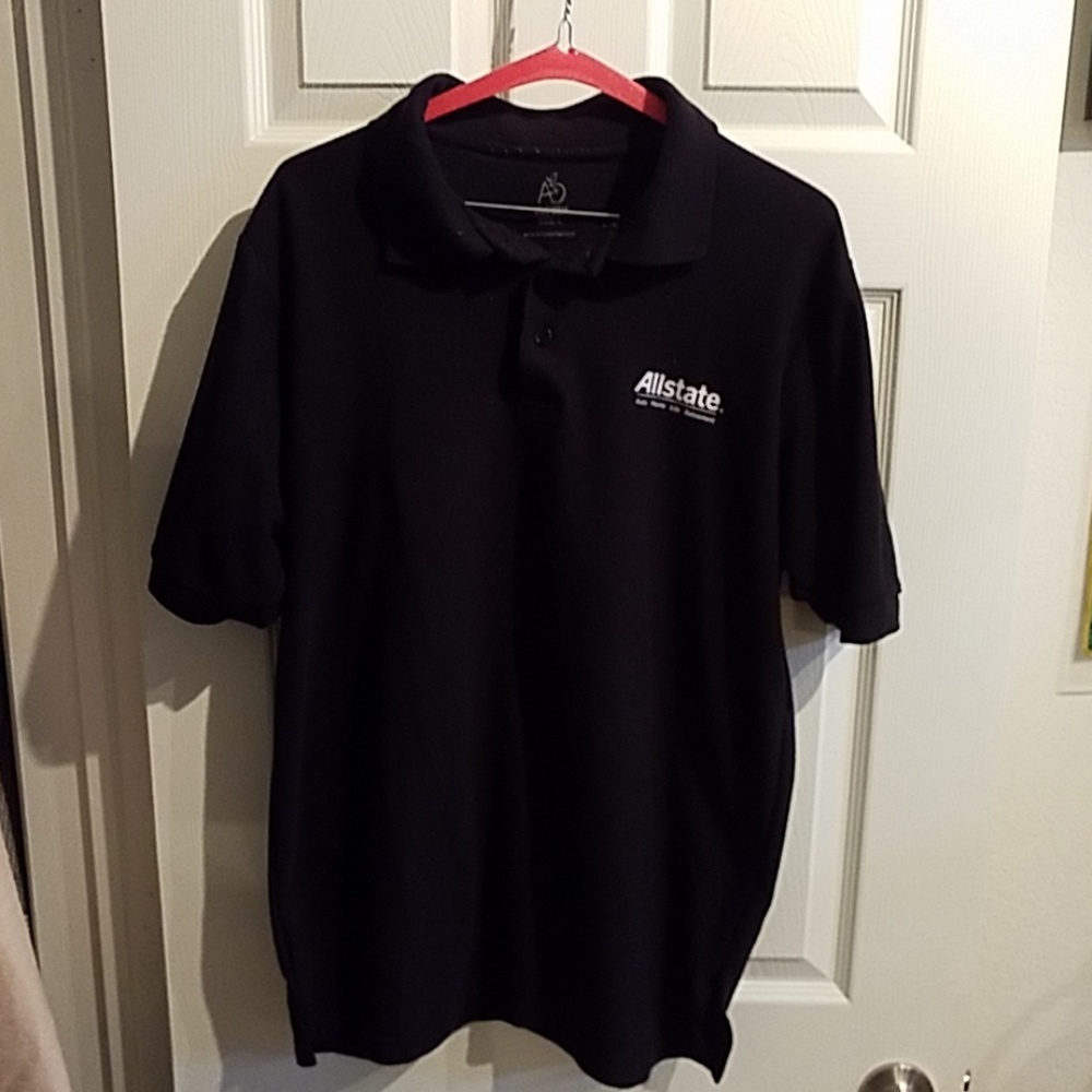 Large Black Polo With Allstate Logo